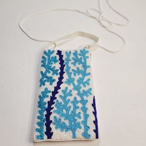 Bamboo Trading Company Heavily Beaded Cross Body Purse